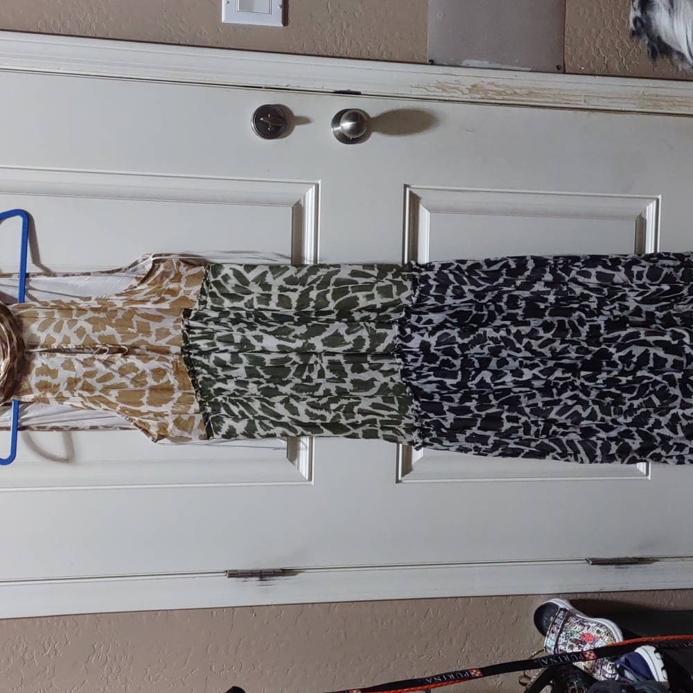 Anthropologie Maeve animal motif maxi